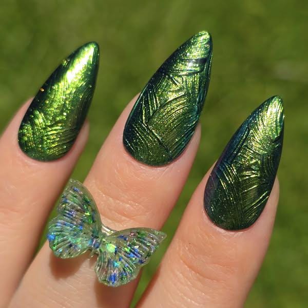 3D Wave Gel Chromed Mani with Dragon Gel #13 - Top coat, No Wipe, No Dispersion Layer - HEMA, HPMA, TPO Free