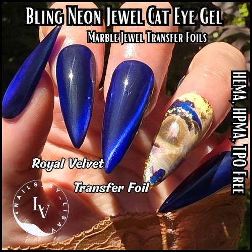 Royal Velvet Jewel Shimmer Cat Eye Gel Mani | HEMA, HPMA, TPO Free uv/led | 15ml