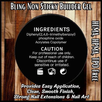 Non-Sticky Builder Gel- Clear & Milky White - HEMA, HPMA, TPO Free