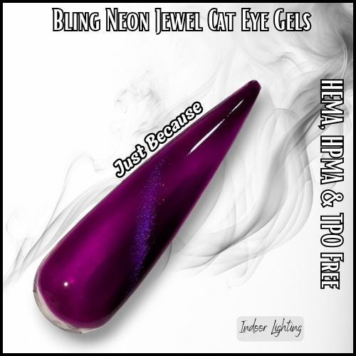 Jewel Shimmer Cat Eye Gels - Heart Beet, Just Because, Royal Velvet, Priceless, Digi-Teal - HEMA, HPMA, TPO Free