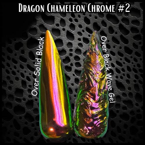Chameleon Dragon Chromes | Color Shifting Effect Chrome Powder | .5g | Chrome Pigment | Not Dip