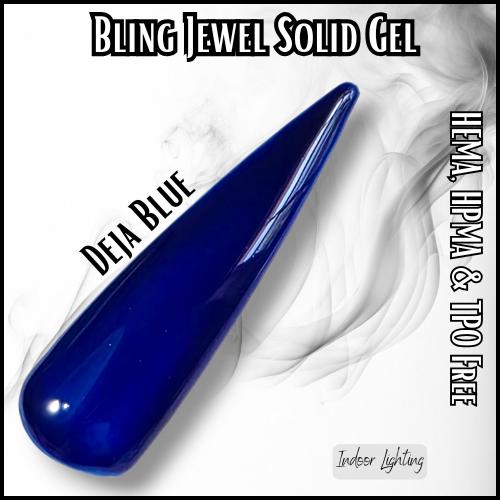 Deja Blue Jewel Solid Gels | HEMA, HPMA, TPO Free uv/led | 15ml