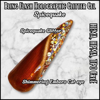 Metallic Taupe Copper Brown Cat Eye Gels | Ice Queen, Shimmering Embers, Fashionably Latte, Chocolate Cosmos | HEMA, HPMA, TPO Free uv/led