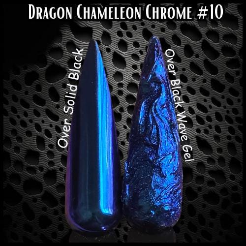 Chameleon Dragon Chromes | Color Shifting Effect Chrome Powder | .5g | Chrome Pigment | Not Dip