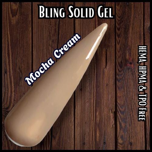 Mocha Cream Solid Gel HEMA, HPMA, TPO Free uv/led | 15ml | Gel Nail