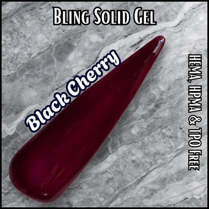 Black Cherry Solid Gel - HEMA HPMA tpo Free uv/led | 15ml