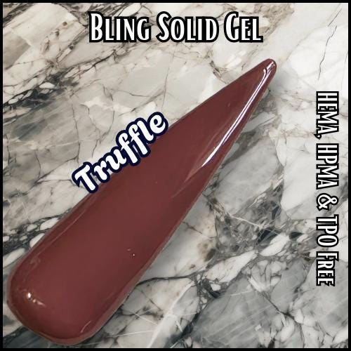 Truffle Solid Gels | HEMA, HPMA, TPO Free uv/led | 15ml | Gel Nail