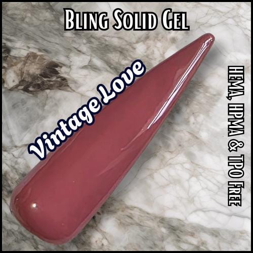 Vintage Love Solid Gel | HEMA, HPMA, TPO Free uv/led | 15ml | Gel Nail