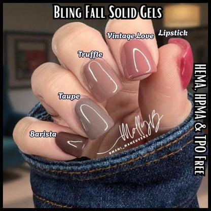 Taupe Solid Gel | HEMA, HPMA, TPO Free uv/led | 15ml | Gel Nail