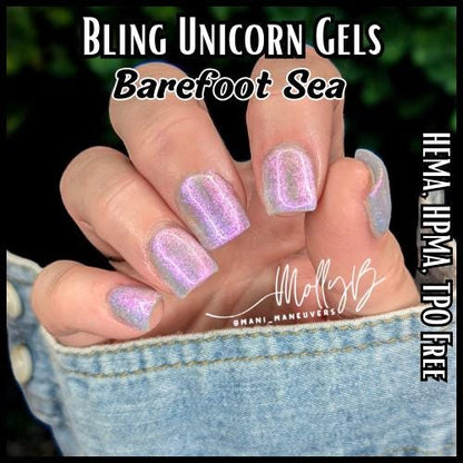 Barefoot Sea Unicorn Gel Mani - HEMA, HPMA, TPO Free