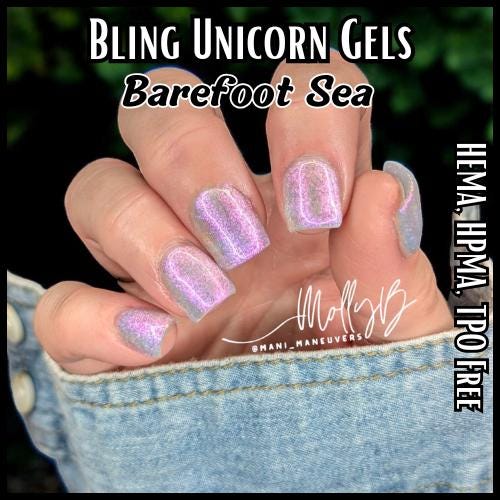 Barefoot Sea Unicorn Gel Mani - HEMA, HPMA, TPO Free