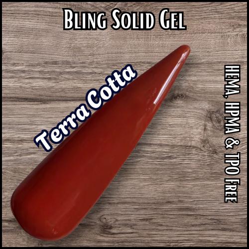 Terra Cotta Solid Gel | HEMA, HPMA, TPO Free uv/led | 15ml | Gel Nail