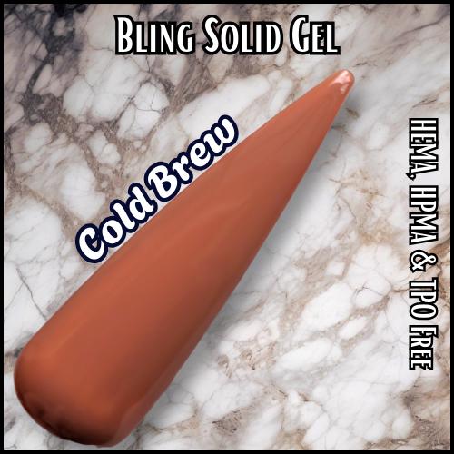 Cold Brew Solid Gel | HEMA, HPMA, TPO Free uv/led | 15ml | Gel Nail