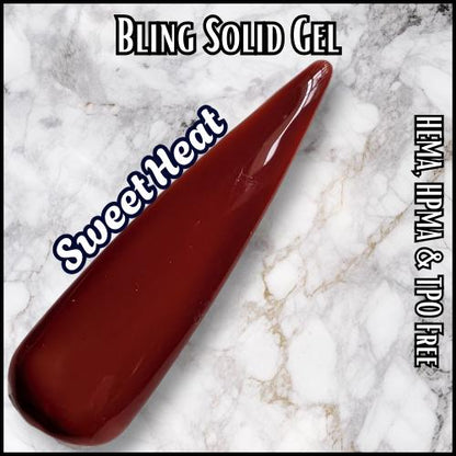Sweet Heat Solid Gel | HEMA, HPMA, TPO Free uv/led | 15ml | Gel Nail