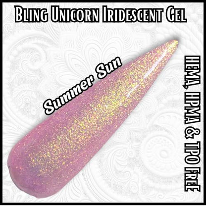Summer Sun | Unicorn Gel Polish | Iridescent | Mermaid | Pearl | Shell | Aurora | HEMA, HPMA, TPO Free | 15 ml |