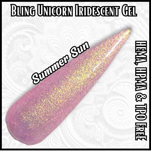 Summer Sun | Unicorn Gel Polish | Iridescent | Mermaid | Pearl | Shell | Aurora | HEMA, HPMA, TPO Free | 15 ml |