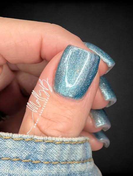 Blue Eyes Neon Shimmery Summer Cat Eye Gel Mani | HEMA, HPMA, TPO Free uv/led | 15ml