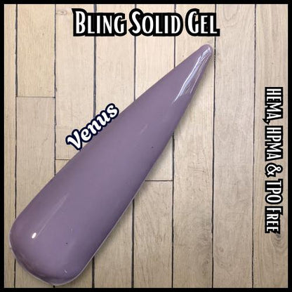 Venus Solid Gel | Dusty Purple | HEMA, HPMA, TPO Free Free uv/led | 15ml | Soak Off |
