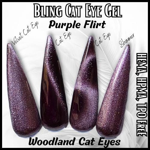 Purple Flirt | Woodland Cat Eye Gels | HEMA, HPMA, TPO Free
