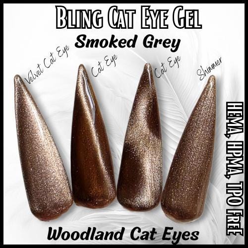 Smoked Grey | Woodland Cat Eye Gels | HEMA, HPMA, TPO Free