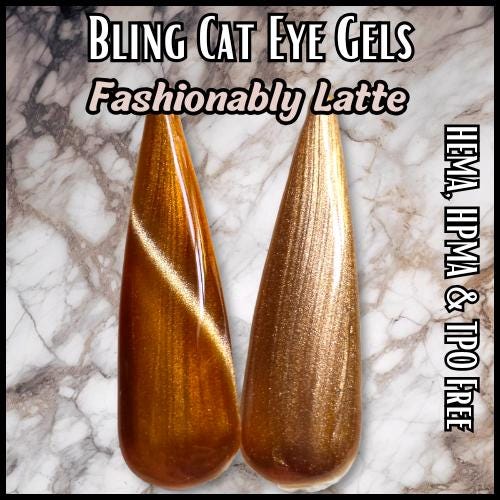 Fashionably Latte Metallic Cat Eye Gels | HEMA, HPMA, TPO Free
