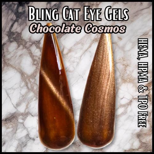 Chocolate Cosmos Cat Eye Gels | HEMA, HPMA, TPO Free