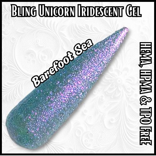 Barefoot Sea Unicorn Gel | Iridescent | Mermaid | Pearl | Shell | Aurora | HEMA, HPMA, TPO Free | Nail Gel, Gel Polish
