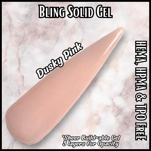 Dusky Pink Sheer Nude Pink Gels | Transparent Build-able | HEMA, HPMA, TPO Free |