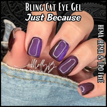 Jewel Shimmer Cat Eye Gels | Heart Beet, Just Because, Royal Velvet, Priceless, Digi-Teal | HEMA, HPMA, TPO Free