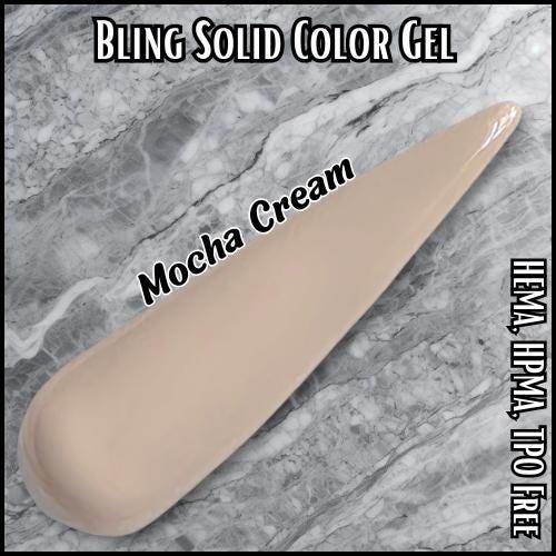 Mocha Cream Solid Color Gel HEMA, HPMA, TPO Free