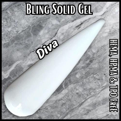 Diva | Super White Gel | Highly Pigmented | One Coat Coverage | HEMA, HPMA, TPO Free No Odor