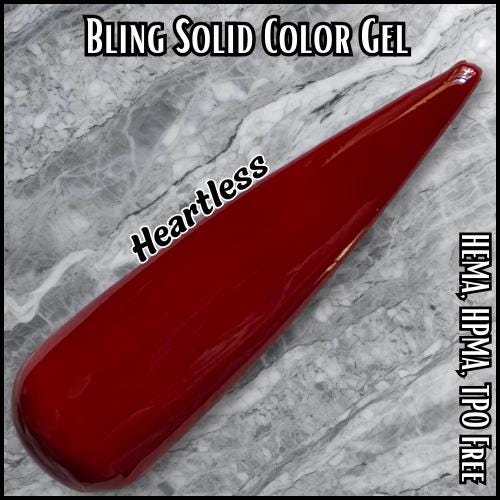 Heartless Red Solid Color Gel | Stay The Night Collection | HEMA HPMA TPO Frees