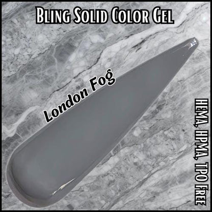 London Fog Gel Polish | Gorgeous Medium Grey | HEMA, HPMA, TPO Free