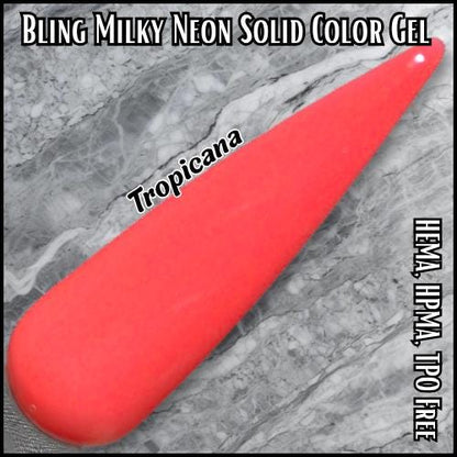 Ultra Milky Neon Solid Color Gels - Hema, Hpma, Tpo Free