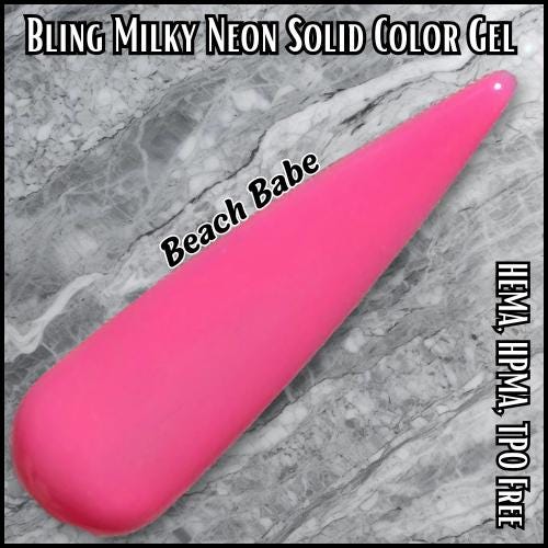 Ultra Milky Neon Solid Color Gels - Hema, Hpma, Tpo Free