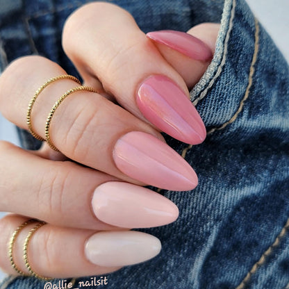 ULTRA Slumber Party, Pink Glaze, Bubble Bath, Sheer Fantasy Solid Color Gel Mani - HEMA HPMA TPO Free