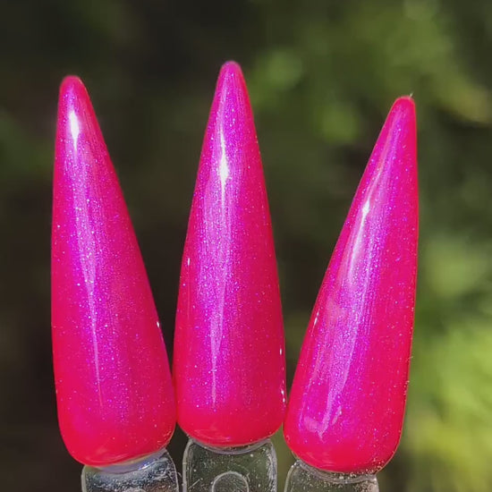 Frisky Fuchsia Mani | Shimmery Fuchsia with Blue Iridescent Effect Gel | HEMA HPMA tpo Free uv/led | 15ml