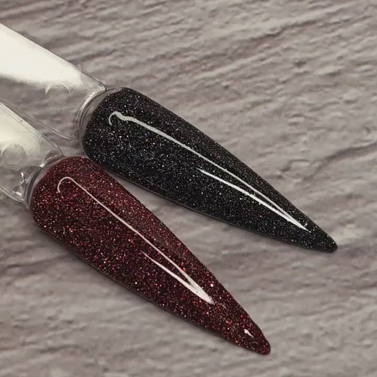 Reflective Black & Red Gels | Midnight Mirage, Retro Radiance | HEMA, HPMA, TPO Free uv/led | 15ml | Soak Off |