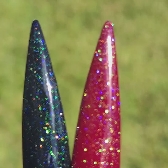Holographic Glitter Top Coat Gel | Fine Holographic Overlay | Topper Gel | Apply over any Color | HEMA, HPMA, TPO, 30 Free uv/led | 15ml |