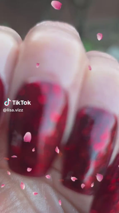 Red Alert Red Glitter Gel - HEMA HPMA TPO Free