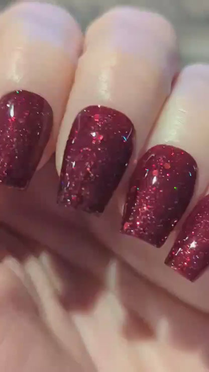 Infatuated Red Glitter Gel - HEMA, HPMA, TPO Free