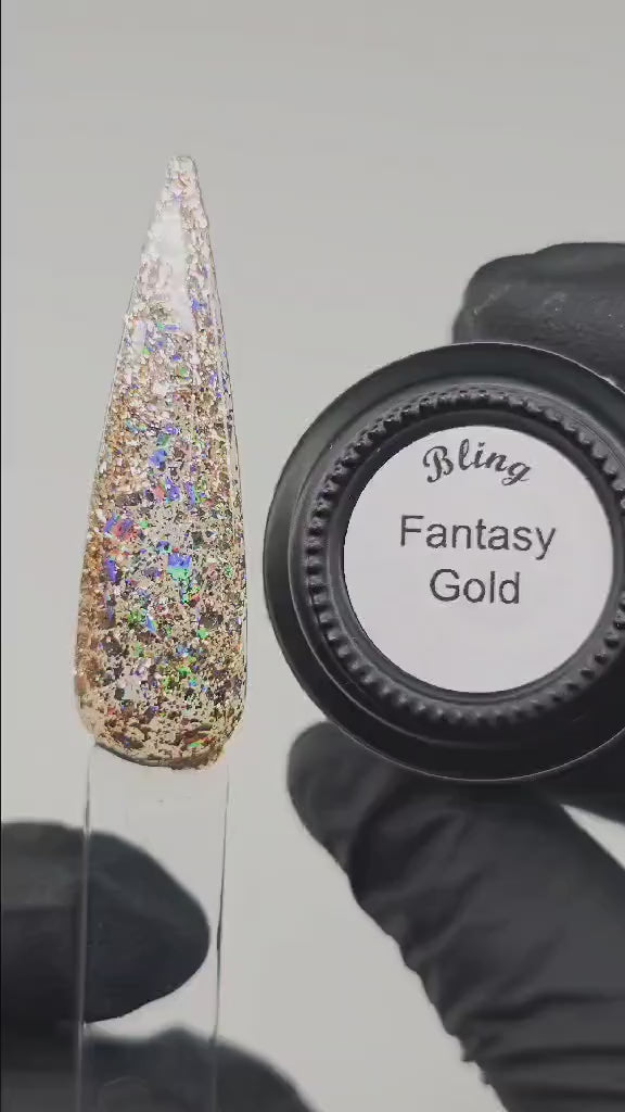 Fantasy Pink Holographic Glitter Gel - Pale Pink Solid Gel - HEMA, HPMA, TPO Free