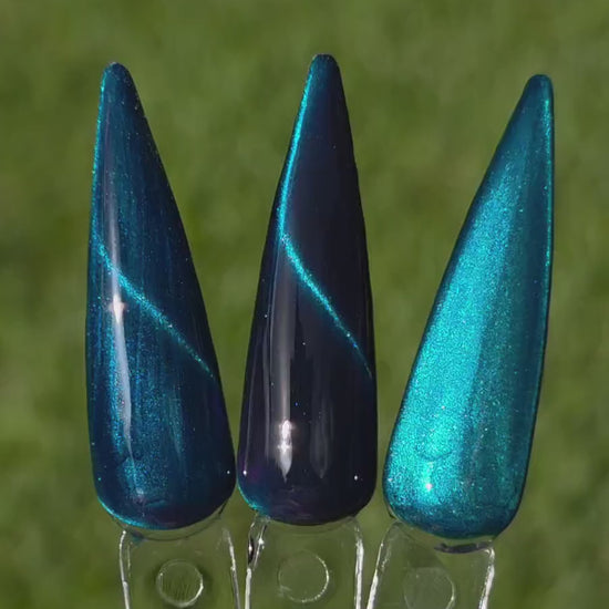 Digi-Teal Jewel Shimmer Cat Eye Gels | HEMA, HPMA, TPO Free uv/led | 15ml