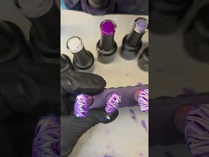 Marble Purple Iridescence Gel Mani - Purple Crush, Scandal, Barefoot Sea, Grape Escape, Diva - HEMA HPMA TPO Free