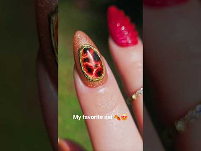 Amber Tortoiseshell Coffee Jelly Gels - Fall Colors - Now Sold Individually - HEMA, HPMA & TPO Free