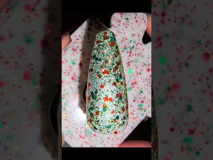 Deck The Halls, Ruby Slippers Glitter Gels & Coconut Milk Mani - HEMA, HPMA, TPO Free