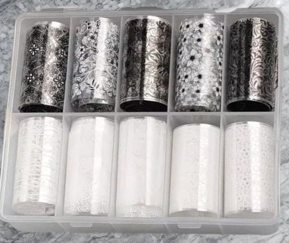 LACE Black & White Transfer Foil Overlay Set #1