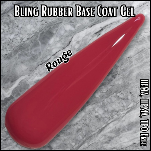 Rouge Rubber Base Gel - HEMA, HPMA, TPO Free
