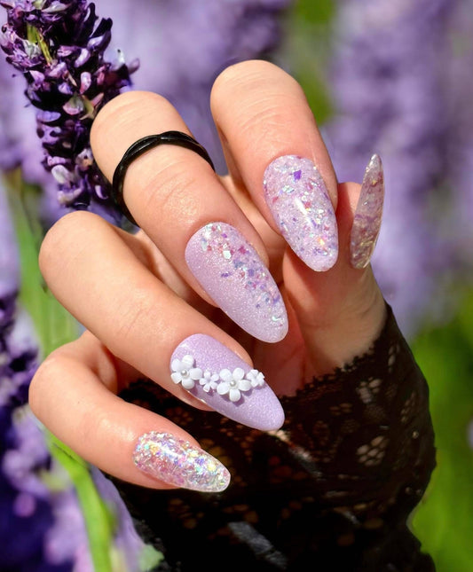 Lilac Tryst Dip Trio Mani