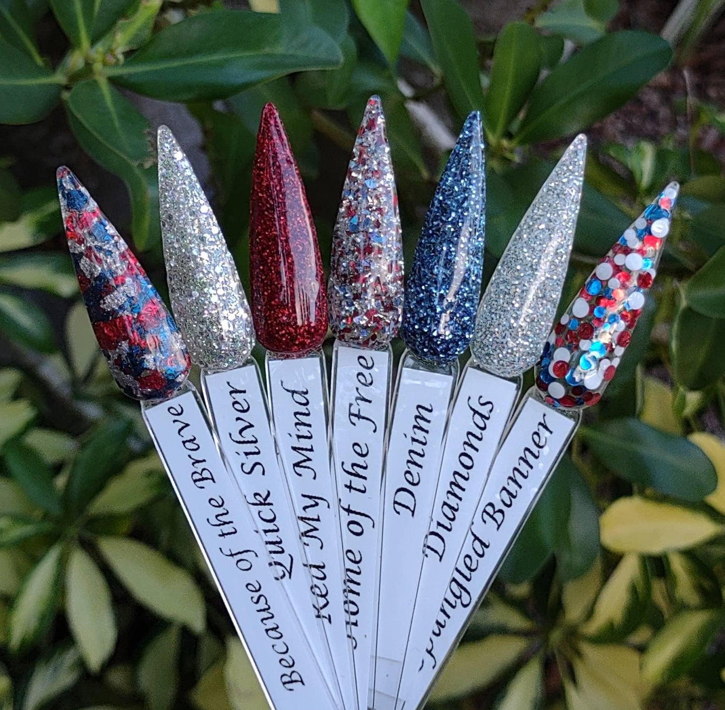 Patriotic Glitter Ombre Trio